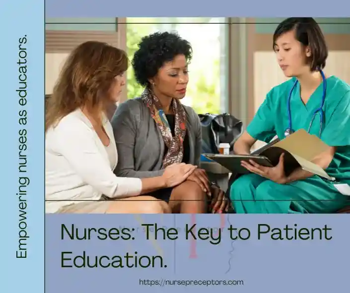nurse educating the patients