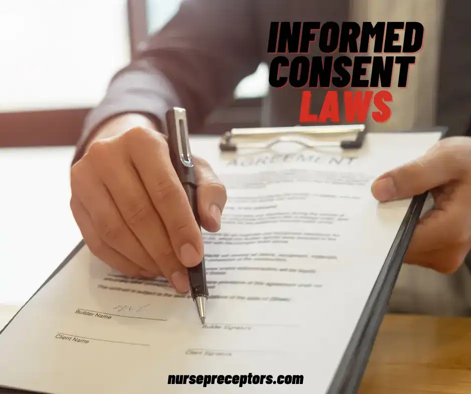 client signing a consent form