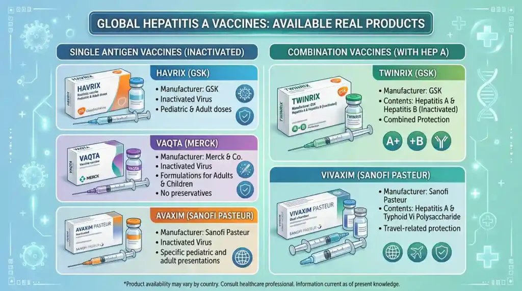 Hepatitis-A Vaccine 5 hepatitis A vaccines available worldwide