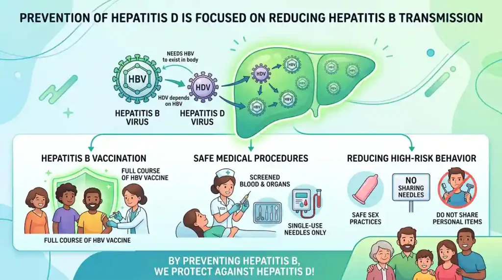 Hepatitis-D Prevention preventive measures for hepatitis D